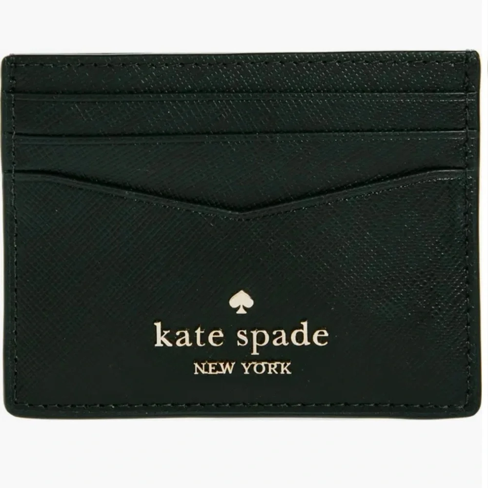 NWT Kate Spade Black Card Case Wallet